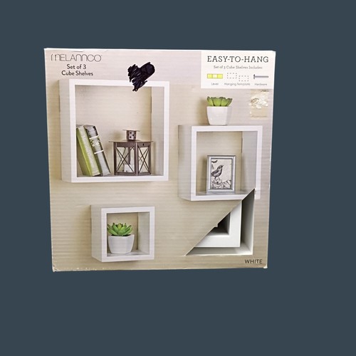 White cube wall - white, set